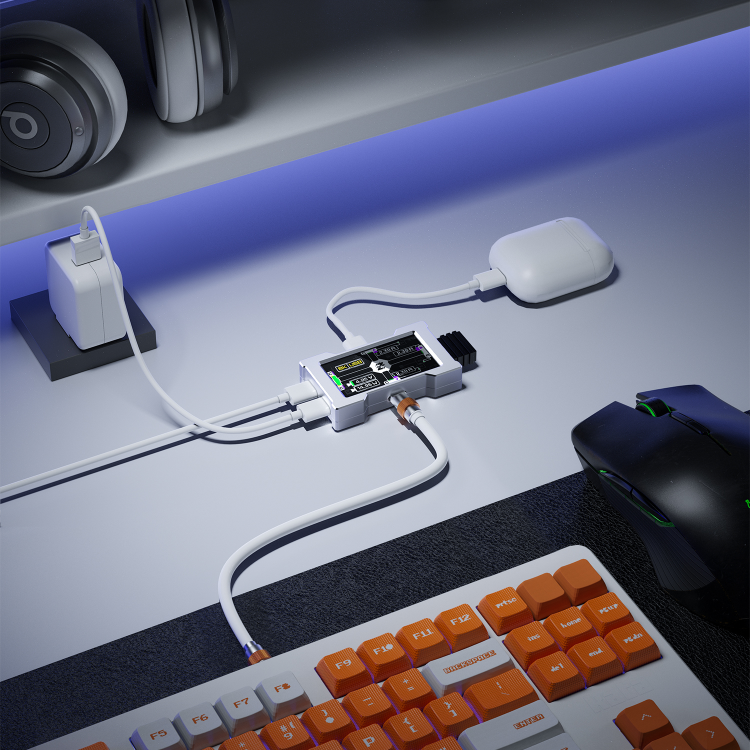 HMLAB ZNEO Gaming USB Hub - 2- - Desk Setup Usb Hub のレビューと価格
