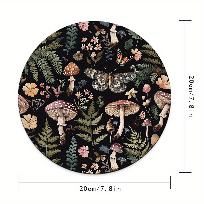 Round Forest Plant Mouse Pad R - Desk Setup Keyboard のレビューと価格
