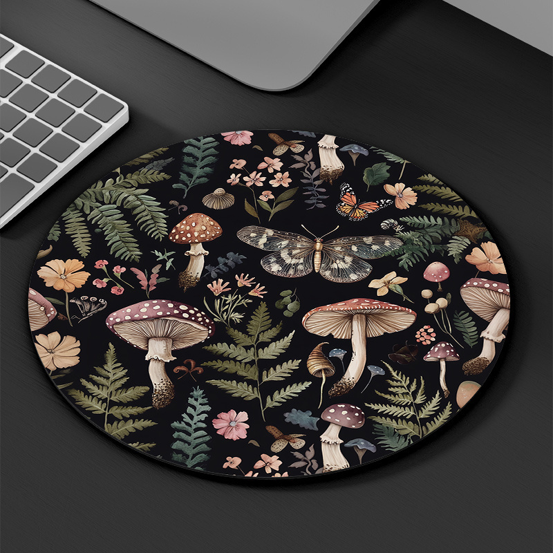 Round Forest Plant Mouse Pad R - Desk Setup Keyboard のレビューと価格